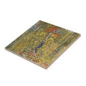 十字架像のタイルが付いているクリムトの農場の庭 タイル (側面)