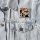 十字架像の山のカルヴァリーの詳細のアダムのスカル 缶バッジ (インサイチュ)