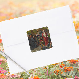 十字架刑の復活イエス・キリスト・イースター スクエアシール