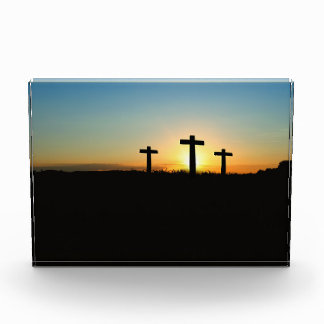 十字架刑は日没に渡る フォトブロック