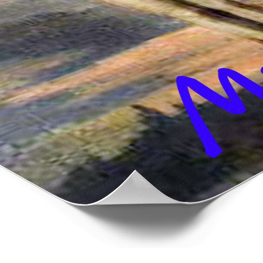 十字架刑イエス宗教プリント ポスター (角)