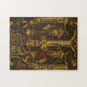 十字架刑イエス宗教的ヴィンテージ中世の芸術 ジグソーパズル (横)