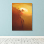 十字架刑：キリストスケッチすべて自分自身へ キャンバスプリント (インサイチュ (ウッドフロア))