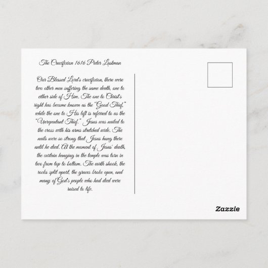 十字架刑 ポストカード (裏面)