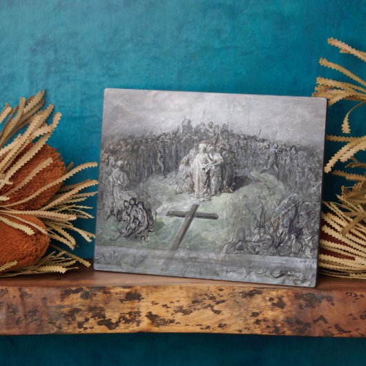 十字架刑(紙のW/cとガッシュ) フォトプラーク (側面)