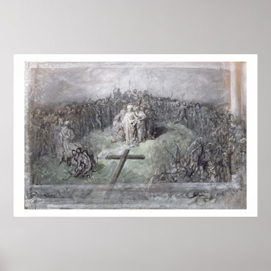 十字架刑(紙のW/cとガッシュ) ポスター (正面)