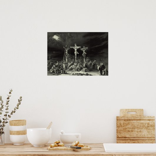 十字架刑 – 1849 ポスター (キッチン)