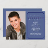 十字架列宗教写真招待状 招待状 (正面/裏面)