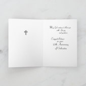 十字架司教位授与二十五周年記念 カード (内部)