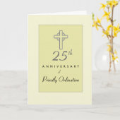十字架司教位授与二十五周年記念 カード (黄色い花)