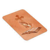 十字架祈と聖書の手 マグネット (右側)