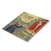 十字架祈の前の聖カンillus (M 020) タイル (側面)