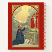 十字架祈の前の聖カンillus (M 020) ノートブック (裏面)