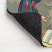 十字架祈の前の聖カンillus (M 020) マウスパッド (コーナー)