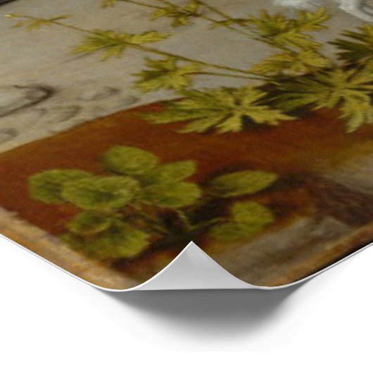 十字架運とキリストの十字架 ポスター (角)