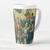 十字架運はイエス・キリストの十字架 カフェラテマグ (右アングル)