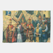 十字架運はイエス・キリストの十字架 キッチンタオル (横)