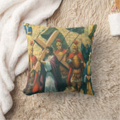 十字架運はイエス・キリストの十字架 クッション (ブランケット)