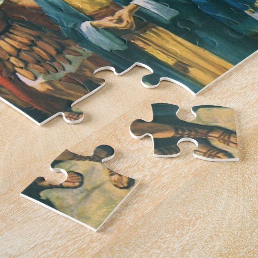 十字架運はイエス・キリストの十字架 ジグソーパズル (側面)