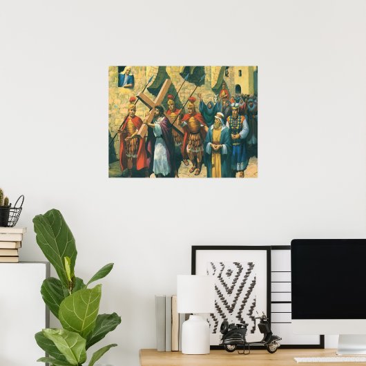 十字架運はイエス・キリストの十字架 ポスター (ホームオフィス)