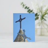 十字架2つ ポストカード (スタンド正面)