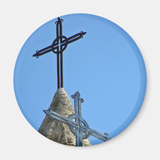 十字架2つ マグネット (正面)