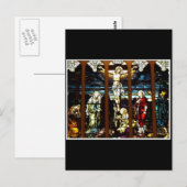 十字架 – イエス様の十字架（ステンドグラス） ポストカード (正面/裏面)