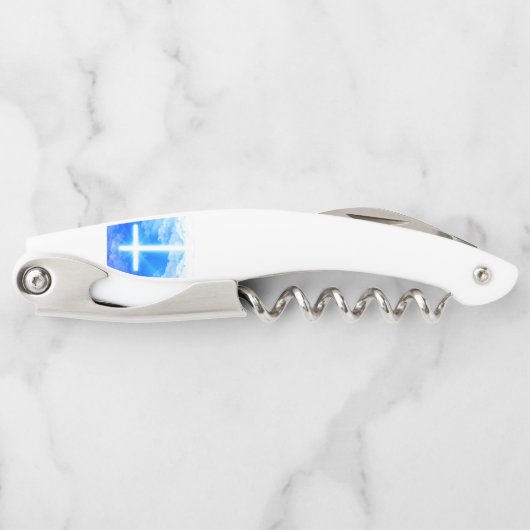 『十字架』カスタマイズ可能なキリスト教徒 ソムリエナイフ (正面)