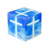 『十字架』カスタマイズ可能なキリスト教徒 フォトキューブ (裏面アングル)