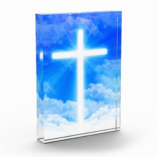 『十字架』カスタマイズ可能なキリスト教徒 フォトブロック (左)
