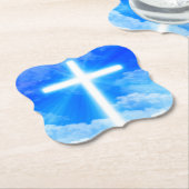 『十字架』カスタマイズ可能なキリスト教徒 ペーパーコースター (アングル)