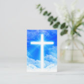 『十字架』カスタマイズ可能なキリスト教徒 名刺 (スタンド正面)