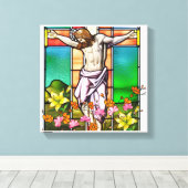 十字架 キャンバスプリント (インサイチュ (ウッドフロア))