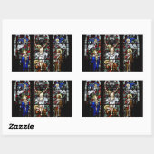 十字架（ステンドグラス）シール 長方形シール (シート)