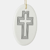 十字架 セラミックオーナメント (右)