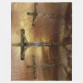 十字架 フリースブランケット (正面)