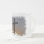 十字架 フロストグラスマグカップ (正面右)