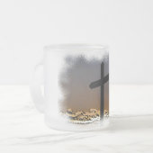 十字架 フロストグラスマグカップ (正面左)