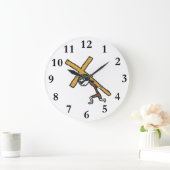 十字架 ラージ壁時計 (ホーム)