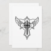 十字架 招待状 (正面/裏面)