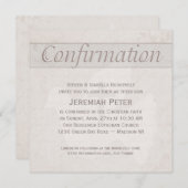 十字核付き確認聖霊鳩 招待状 (正面/裏面)