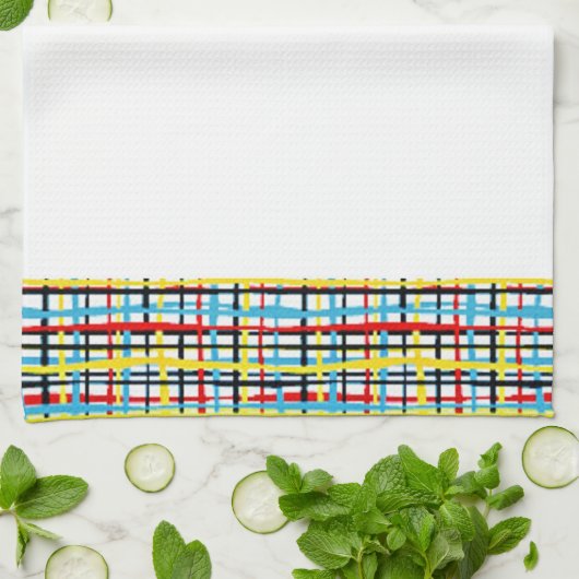 十字模様 キッチンタオル (折り畳み)