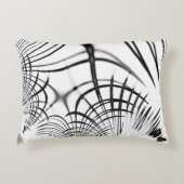 十字灰色の線は爪のスケッチを思い出させる アクセントクッション (正面)