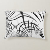 十字灰色の線は爪のスケッチを思い出させる アクセントクッション (裏面)