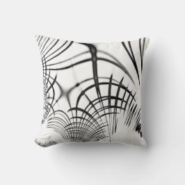 十字灰色の線は爪のスケッチを思い出させる クッション