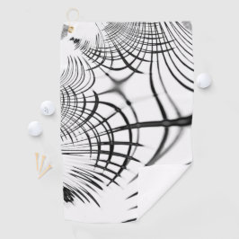 十字灰色の線は爪のスケッチを思い出させる ゴルフタオル