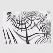 十字灰色の線は爪のスケッチを思い出させる ゴルフタオル (横)