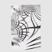 十字灰色の線は爪のスケッチを思い出させる ゴルフタオル (正面)