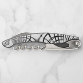 十字灰色の線は爪のスケッチを思い出させる ソムリエナイフ (裏面)