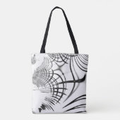 十字灰色の線は爪のスケッチを思い出させる トートバッグ (裏面)